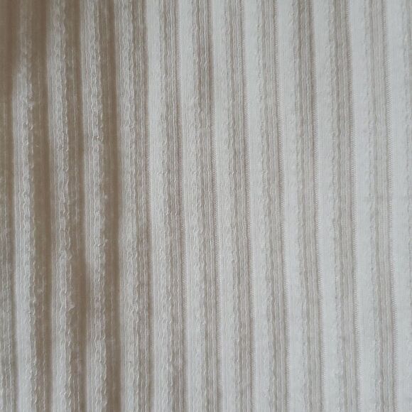 HOLLISTER RIBBED KNIT FAUX CARDIGAN CREAM IVORY OFF-WHITE SIZE MEDIUM 90s Y2K - Picture 3 of 9